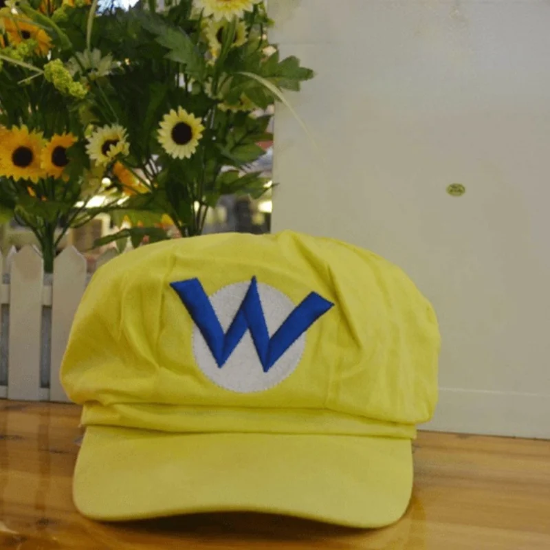 Anime-Spiel Super Luigi Brüder Cosplay Hut Kuppel Baumwolle achteckigen Hut Jungen und Mädchen lässig Baseball Hut Sonnenblende