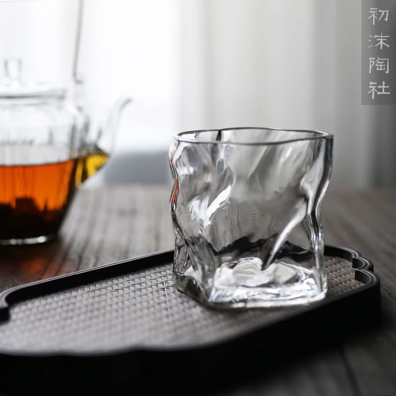 ★Japanese the thickening glass cup cold water spray cup of fruit juice milk cup abnormity hammer heat-resistant glass