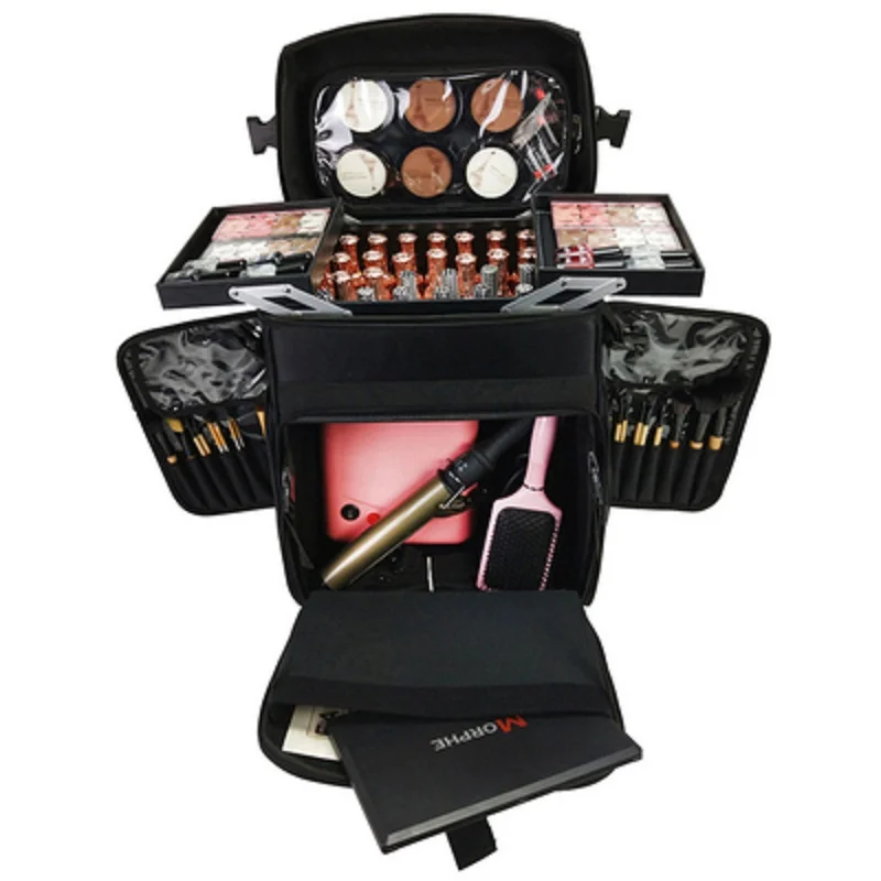 Professional And Lightweight  Multifunction Makeup Artist Rolling Luggage Manicure Beauty Hairdressing Makeup Suitcase