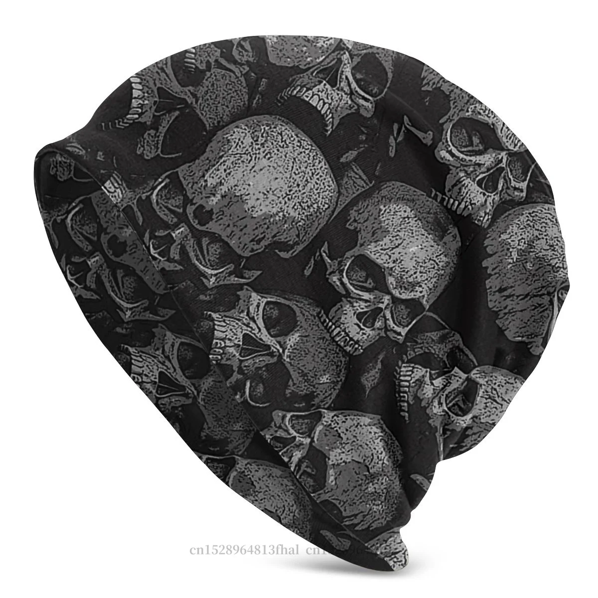 Skeleton Skullies Beanies Caps Totally Gothic Knitted Hat Winter Warm Bonnet Hats for Men Women