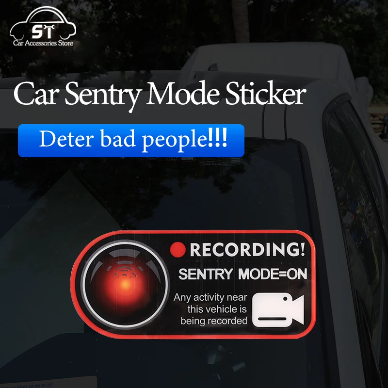 Car Recorder Static Sentry Mode Recorder Notice Sticker,For BMW,For Benz,For Land Rover ,For Tesla Model 3 XSY,General Accessory