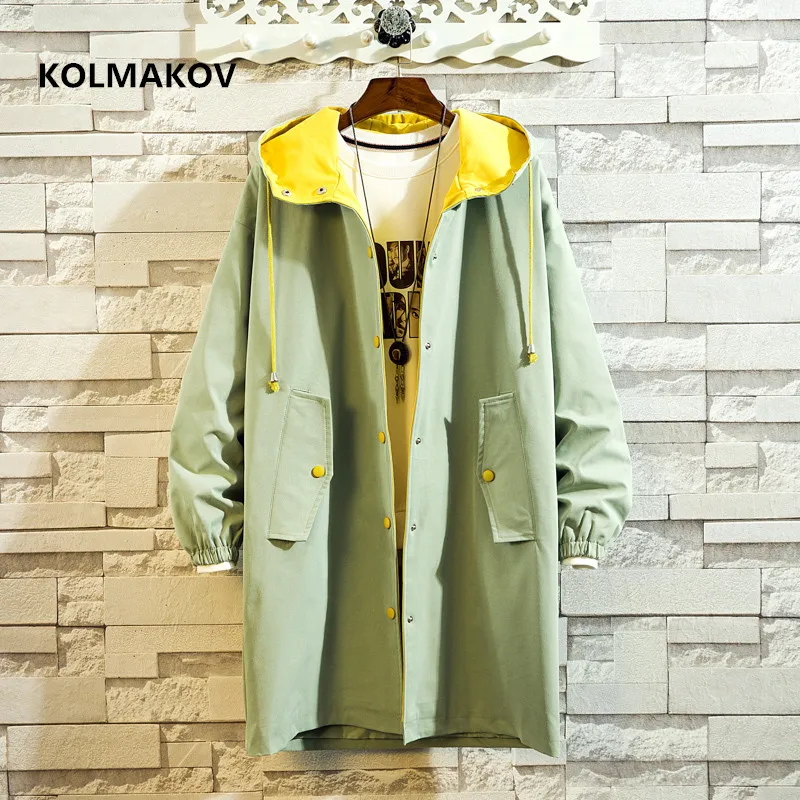 2023 new arrival autumn coat men hooded jacket high quality trench coat men,spring mens fashion casual jackets ,plus-size M-5XL