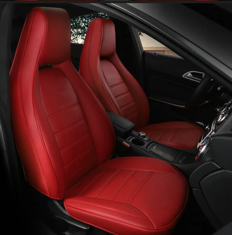 Custom Alleen 2 Voorste Auto Bekleding Voor Mercedes-Benz Gla200 Gla260 Cla200 Cla 220 Cla260 Een 180 A200 auto Accessoires Auto Styling