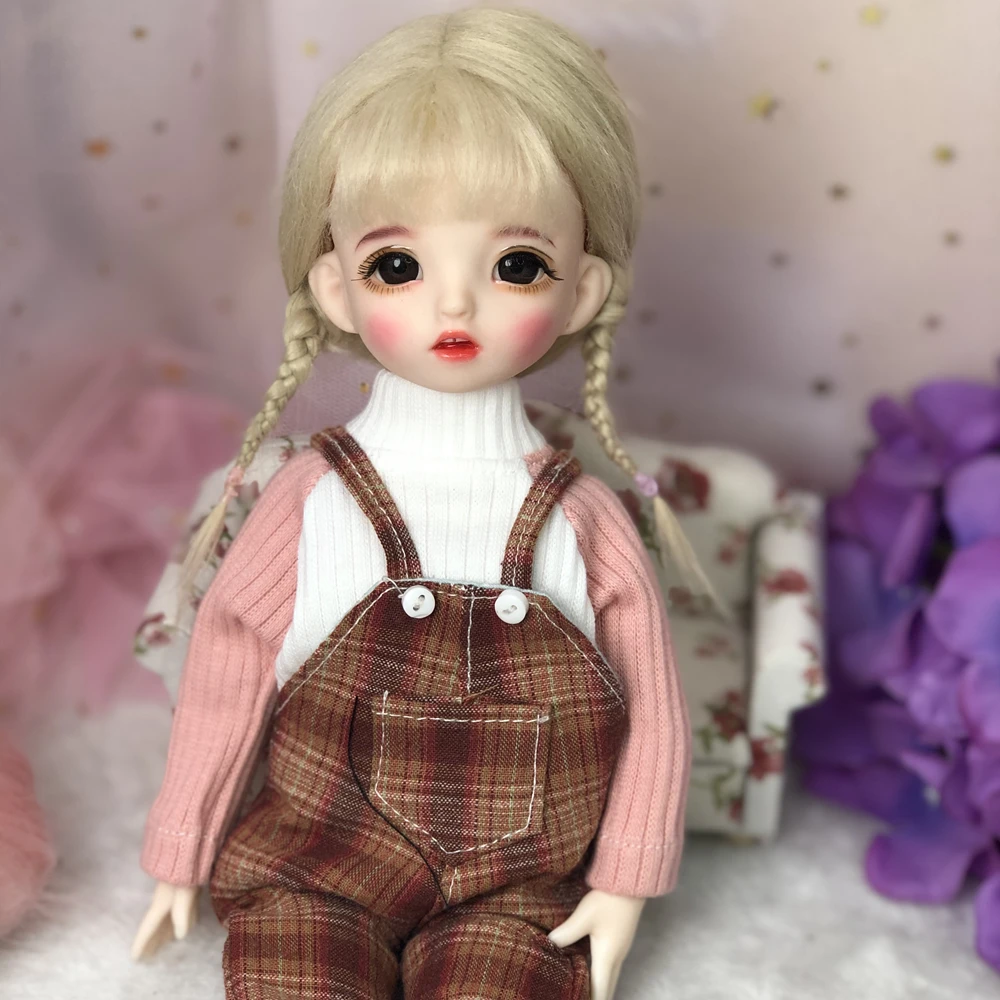 1/6 Scale 30CM Cute BJD With Wig & Clothes Face Up Full Set 22 Joints Body Figure Doll Children Model Toy Birthday Gift For Girl