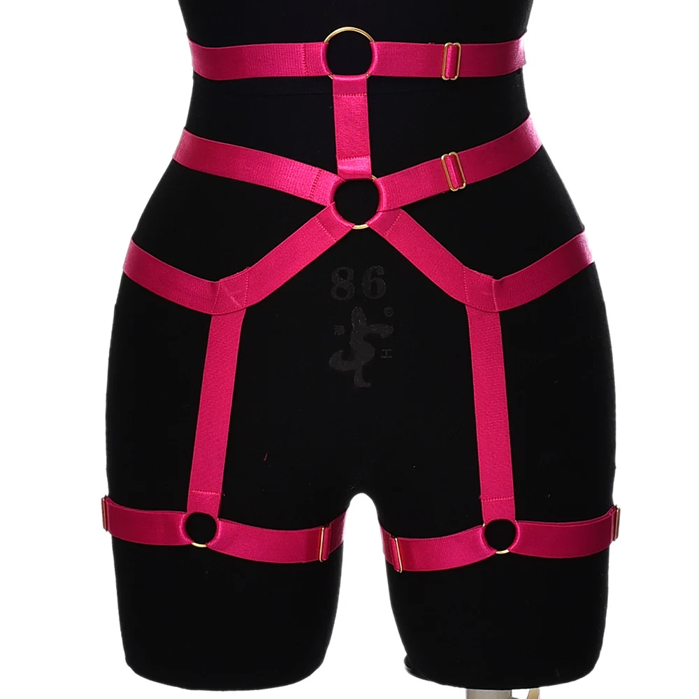 Bondage Leg Harness Gothic High Waist Leg Garter Belt Punk Fetish Sexy Pole Dance Body Harness Belt Thigh stockings Garter