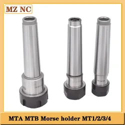 Mta mtb MT1 MT2 MT3 MT4モールスタッパーチャックER11 ER16 ER20 ER25 ER32 M6 M10 M12 M16糸コレットチャック工具ホルダー、cncフライス