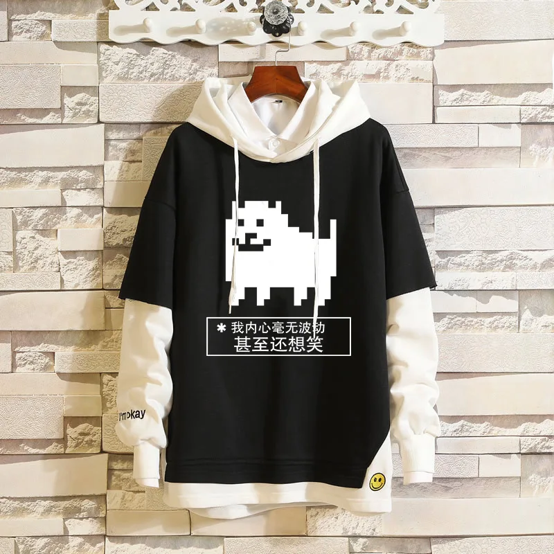 Anime Undertale Sans Sweatshirts Cosplay Costume Hoodies 3D Classic Men Women Hoodie Clothing Fake Hip Hop Two Piece