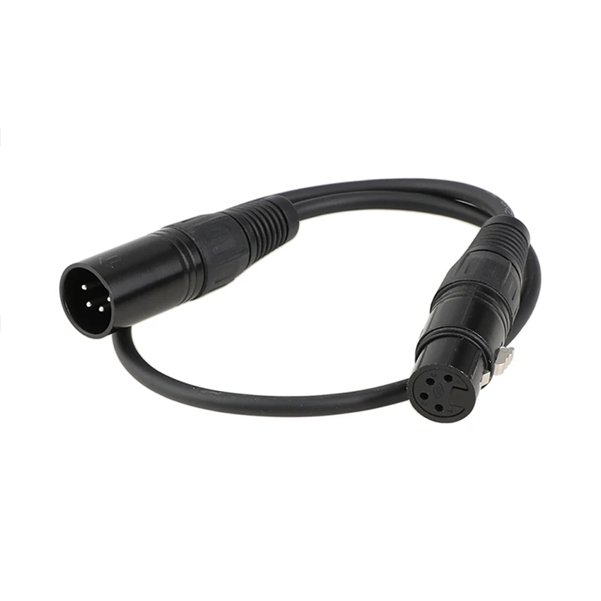 CAMVATE Chuẩn 4Pin XLR Đực 4Pin XLR Nữ Cáp Kết Nối Kết Nối 4-Pin XLR Đầu Ra đầu Vào (16 "Chiều Dài)