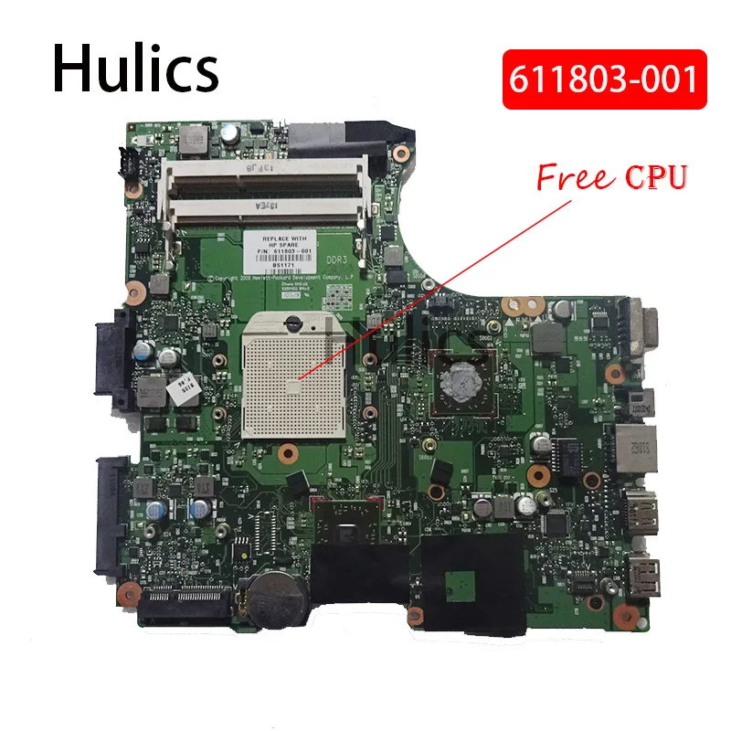 

Материнская плата Hulics б/у 611803-001 для HP 625 325 CQ325 CQ625 425 основная плата для ноутбука DDR3 без ЦП