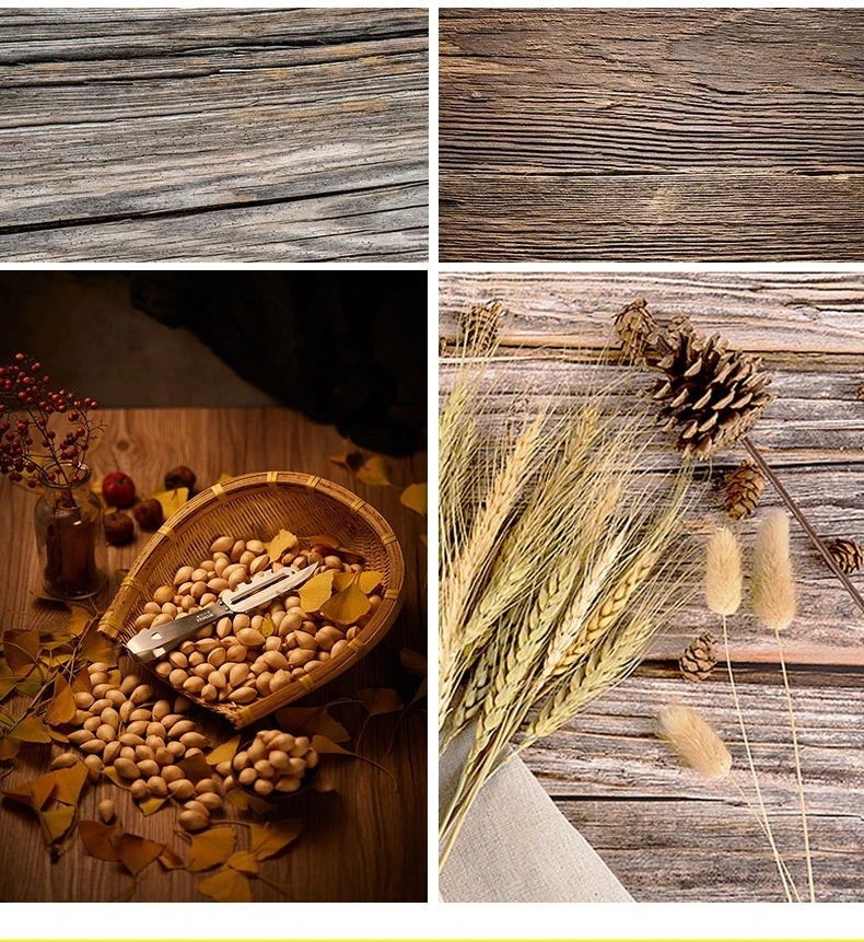 Brown Wood Grain 57x87cm PVC Photo Studio  Photography  Wood Texture Printing  Texture Background Backdrops For Food  Daily