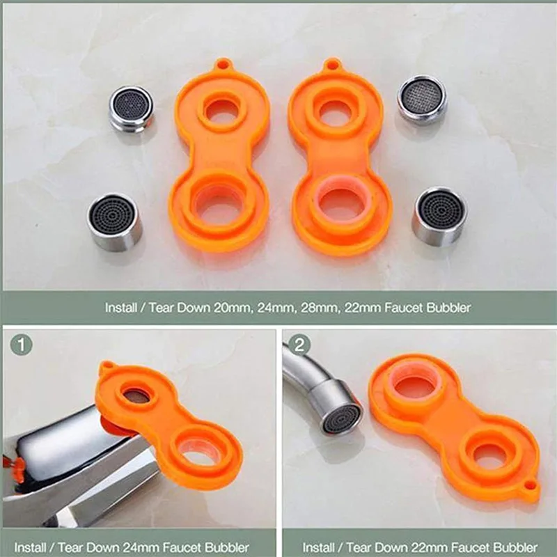 Faucet Bubbler Wrench Water Outlet Aerator Universal Wrench Faucet Nozzle Filter Repair Tool Replacement Disassembly Tool Spanne