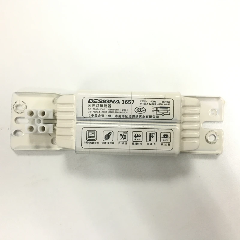 Inductive fluorescent tube bracket ballast fluorescent tube inductive ballast 20W/40W pure copper coil