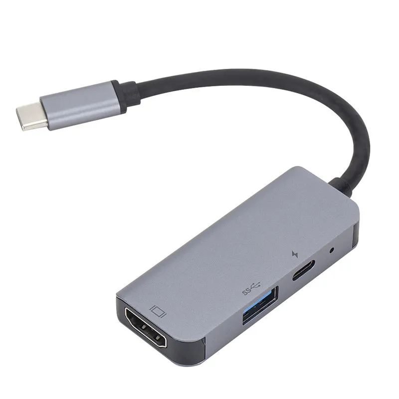 

Док-станция с разъемами usb Type-c и HDMI, 3 в 1