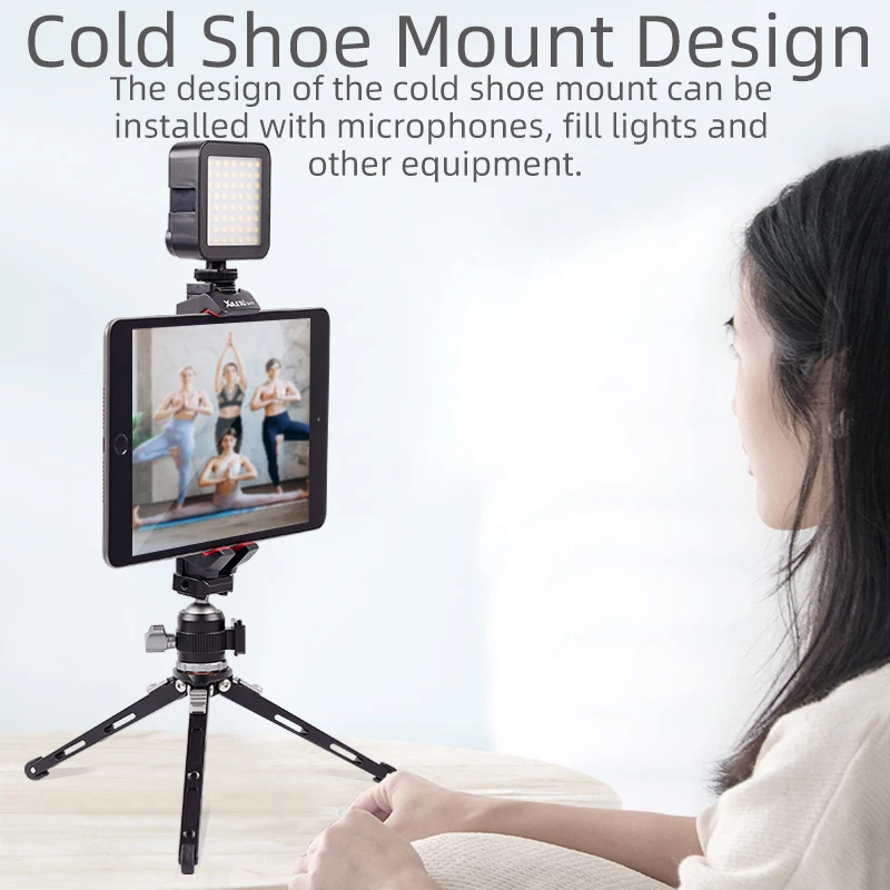 XILETU XJ17 adattatore per supporto per Tablet per iPad Pro Mini Air 1 2 3 4 adattatore per treppiede per montaggio su Tablet Microsoft Surface Live