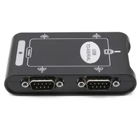 Concentrador adaptador conectores controlador, Conector 9 pines RS232 4 puertos USB 2,0 Serial DB9 COM