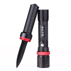 LED Light Charging Flashlight, Outdoor Lighting, Night Camping Equipment, Knives, Rotating Focus