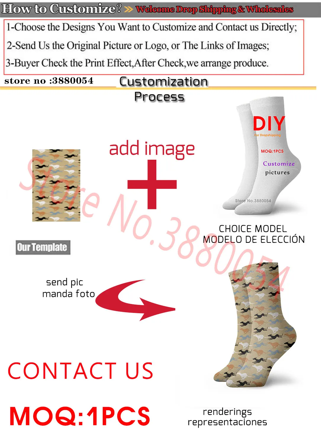 Noisydesigns Nach Bild Logo Mode frauen Kurze Socken Kalb Länge Knie Frühling Herbst Winter 3D Drucke Männer Weibliche Dropship