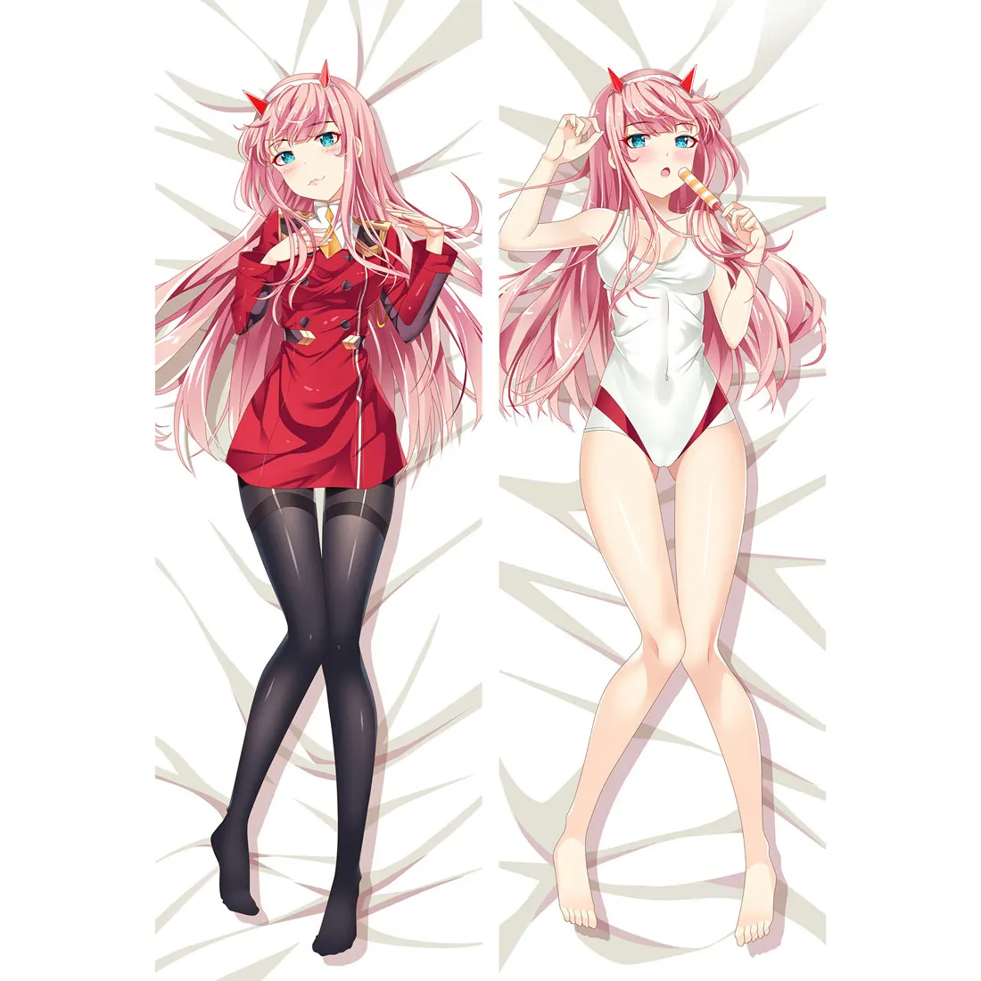 DARLING In The FRANXX ZERO TWO 02 Anime Dakimakura with Pillowcase Body Pillow Hug Bed Pillow Otaku Sleeping Long Pillow Cushion