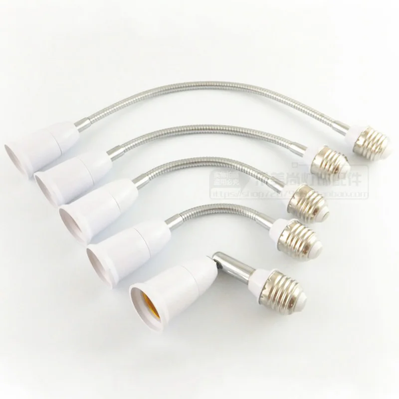 

6pcs New Flexible E27 to E27 LED Lamp Base Bulb Socket With 20CM 25CM 30CM 40CM Extension Light