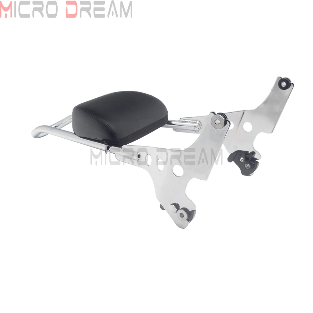 Detachable Sissy Bar Backrest Pad Luggage Rack for Harley Sportster XL883 XL1200 C/N/R 48 72 XL 883 1200 Iron SuperLow Custom