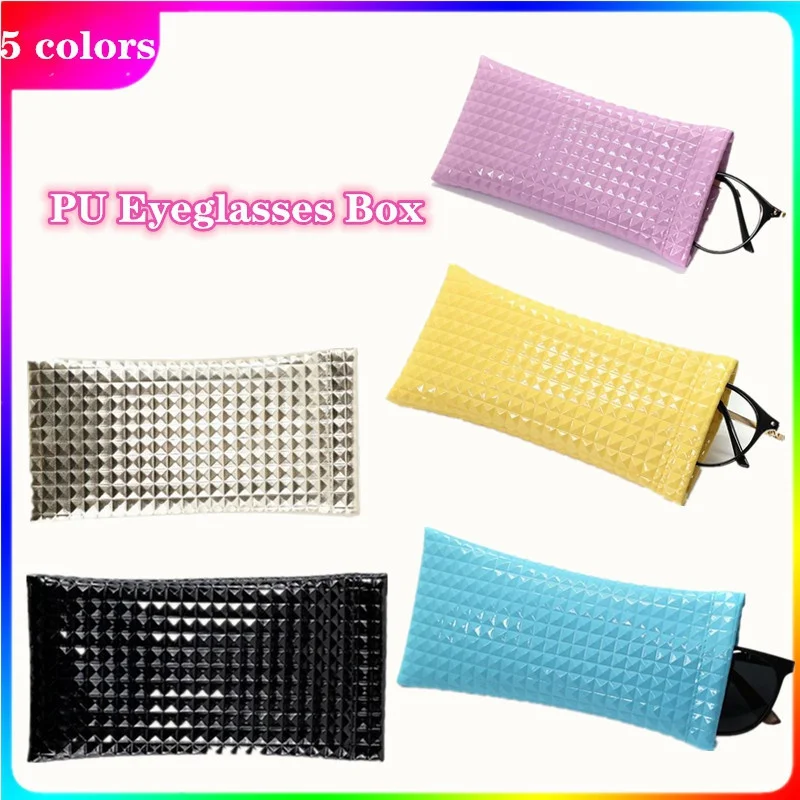 

Fashion Sunglasses Bag PU Leather Glass Case Pouch Mobile Phone Wallet Portable Storege Case Candy Color Nearsighted Glasses @^@