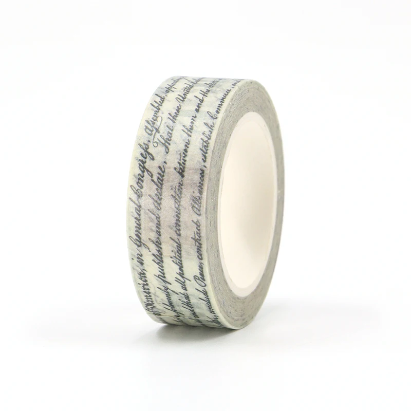 NEW 1 Roll 10M Diary decorating Vintage English Letter Washi Tapes for Scrapbooking Journal Adhesive Masking Tape Stationery