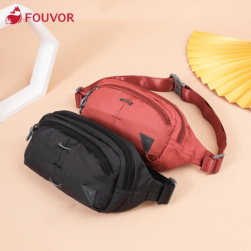 

Fouvor Outdoor Leisure Travel Pocket Female New Sports Mobile Phone Waist Pack Canvas Small Bag Lady Messenger Bags 2856-07