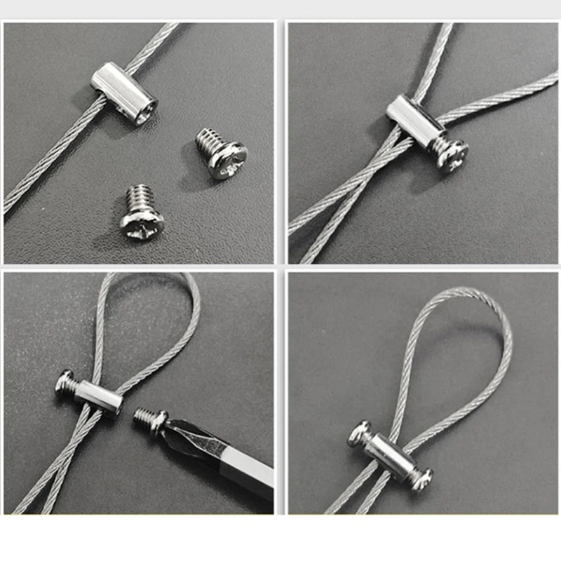 Adjustable Wire Lock 2 Packs Wire Buckle Wire Wire Positioning Buckle Retainer Locker Lamp Wire Rope Accessories