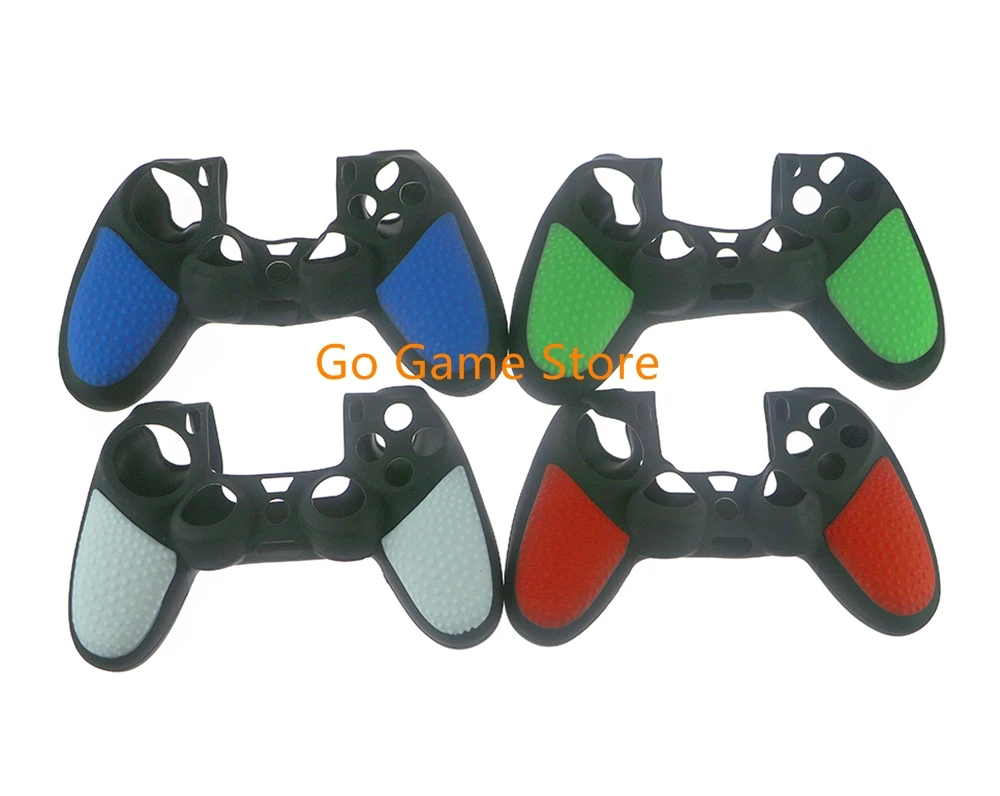 10PCS For PS4 Two-color Protective Sleeve Silicone Caps Protective CasePro Slim Gamepad Games & Accessories