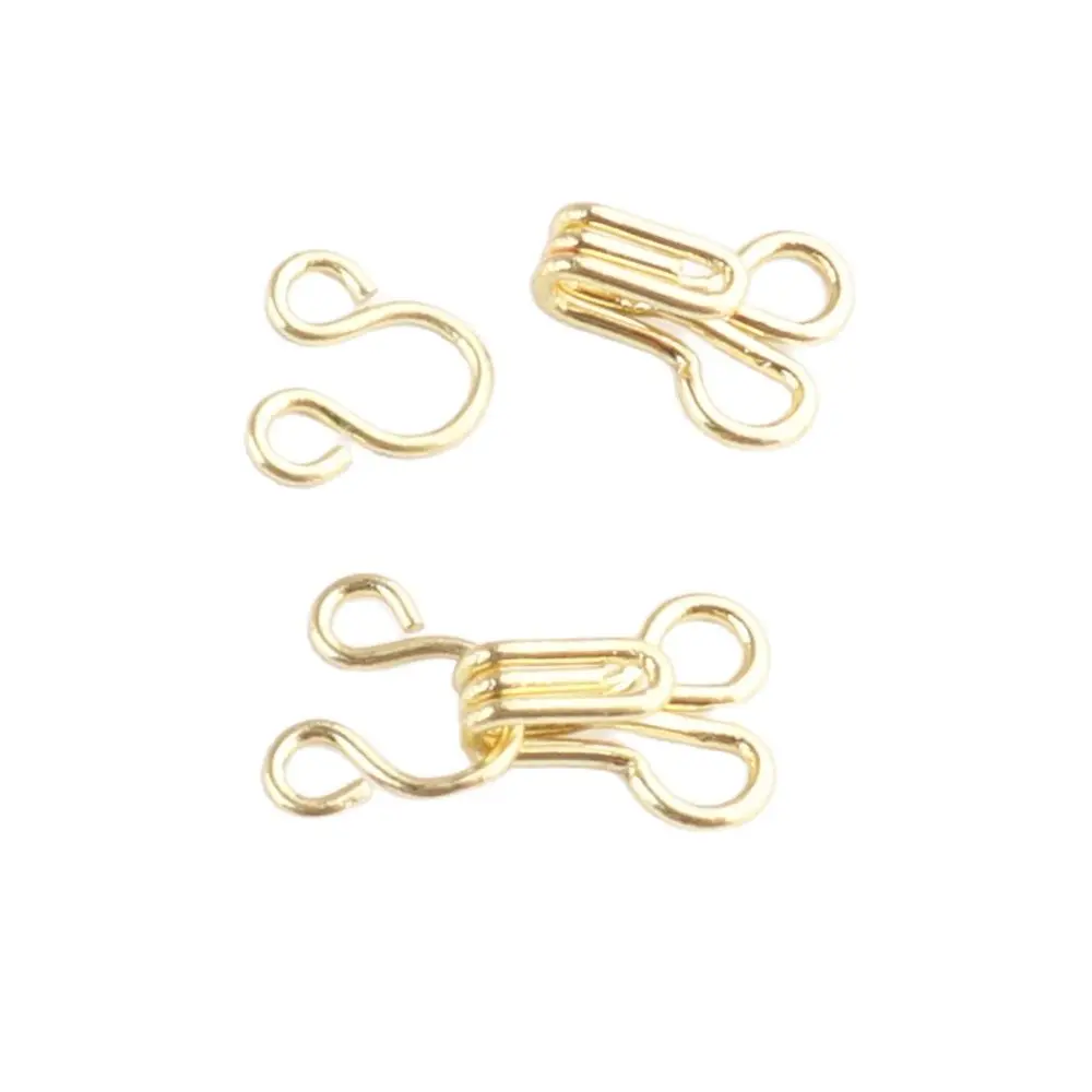 Hook and Eye 13*7mm Fastener Metal buckle button for Bra/Dress/Corset/collar/bag wraps quilt/shirt/garment accessories Wholesale