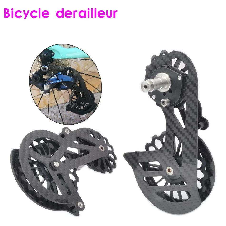 

17T Road Bike Carbon Fiber Rear Derailleur Ceramic Bearing Pulley Guide Wheel For Shimano 6800 R7000 R8000 R9100 SRAM FORCE ETAP