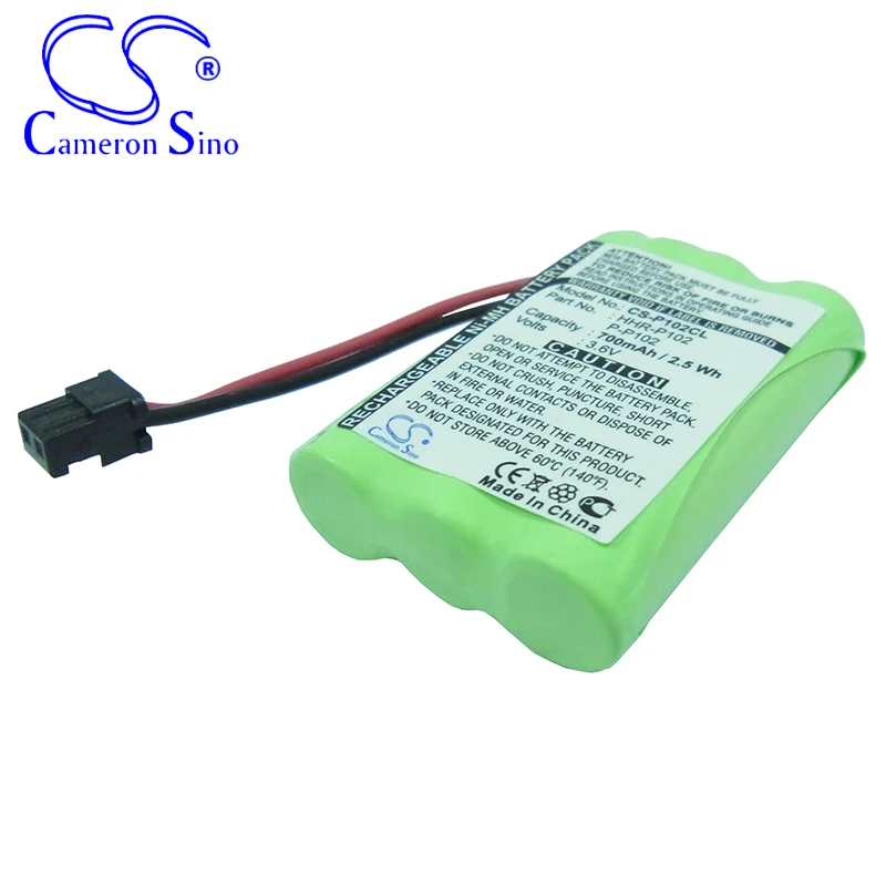 CameronSino Battery for Panasonic KX-TC1210 KX-TC1220 P-P102 fits Uniden BBTY0483001 BBTY0507001 Cordless phone Battery 700mAh