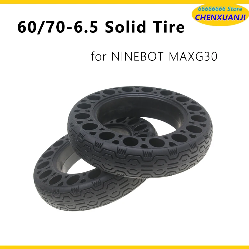 10 Inch Solid Tire 60/70-6.5 Tyre for Ninebot Max G30 Electric Scooter Accessories