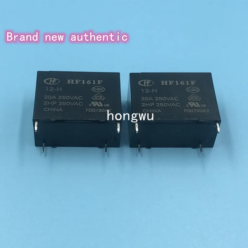 100% Original New 1PCS  HF161F-12-H  DC12V  relay  20A  4pins