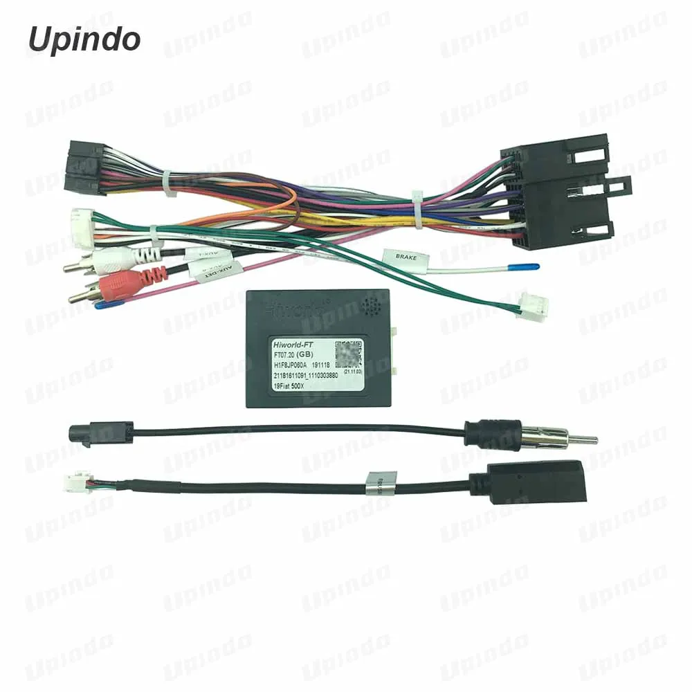 Car Radio Cable with CANBus Box  Adapter for Fiat UNO Wiring Harness Android Head unit Media Player Power Connector Socket