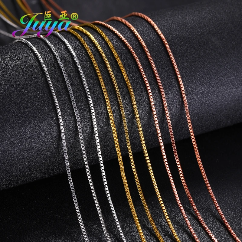 

Juya 6pcs/Lot Wholesale Silver/Rose Gold Color Lobster Clasp Extend Chains Accessories For Needlework Pendant Necklace Making