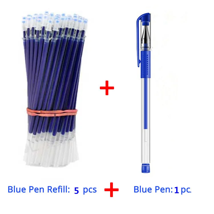 Cheap Gel Pen Refills Set and Studuents Exam Pens Kawaii Stationary ballpoint Pen Colorful Pens for School Stationery