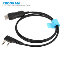 FTDI Chip USB Programming Cable For Kenwood Baofeng UV-5R BF-888S TYT Quansheng Walkie Talkie with Light