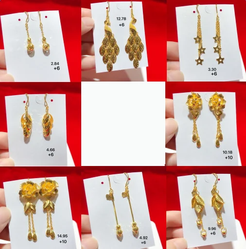 

HX 24K Pure Gold Earring Real AU 999 Solid Gold Earrings Nice 3D Rose Upscale Trendy Classic Fine Jewelry Hot Sell New 2023