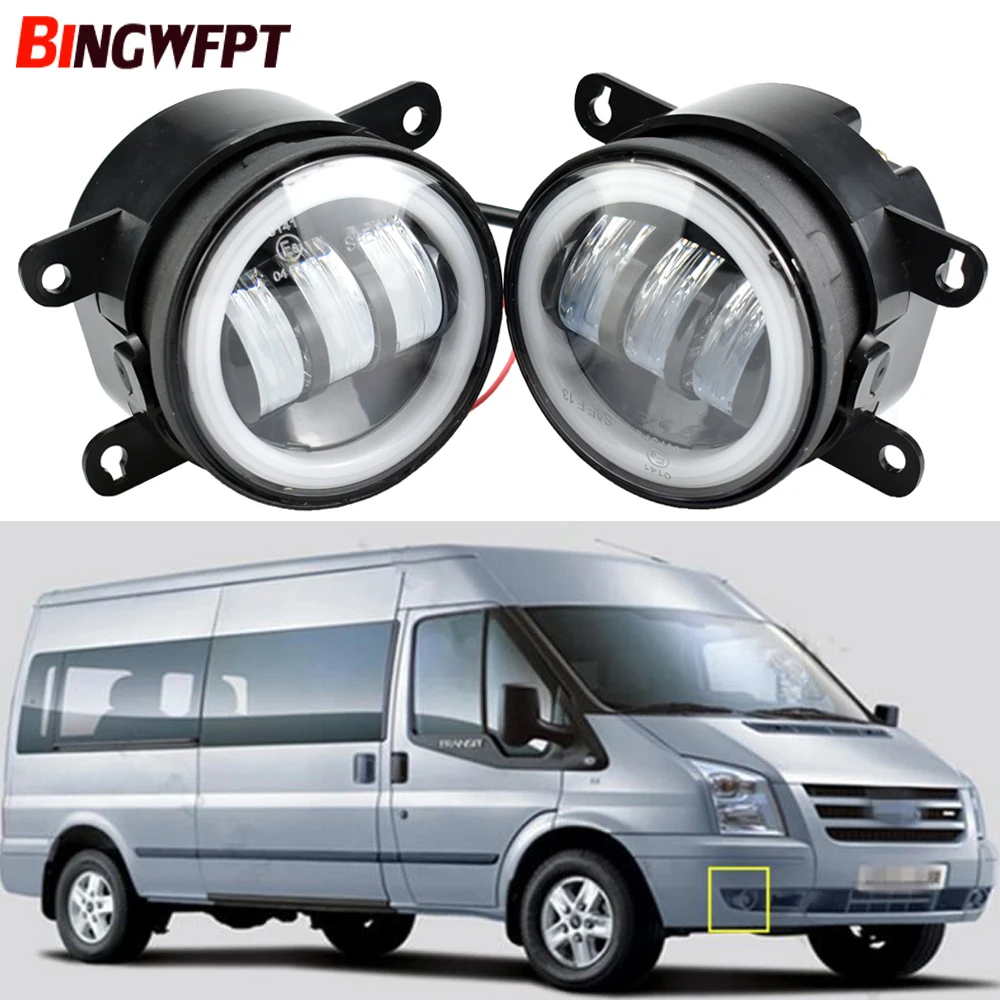 1pair Car LED Fog Light Daytime Running Light 12V For Ford Transit Platform/Chassis 2006 2007 2008 2009 2010 2011 2012 2013 2014