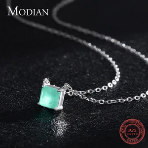 Modian-Real 925 Sterling Silber Charme Aktuelle Banden Halskette für Frauen, Hochzeitsschmuck mit Bargeld, Halskette mit klassischem Anhänger 8 Hauptverkäufe Frauen -LV -Gürtel - №2