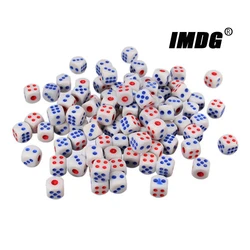 100pcs/pack Acrylic Dice 10mm High Quality Boutique Game White Round Corner Props Dice