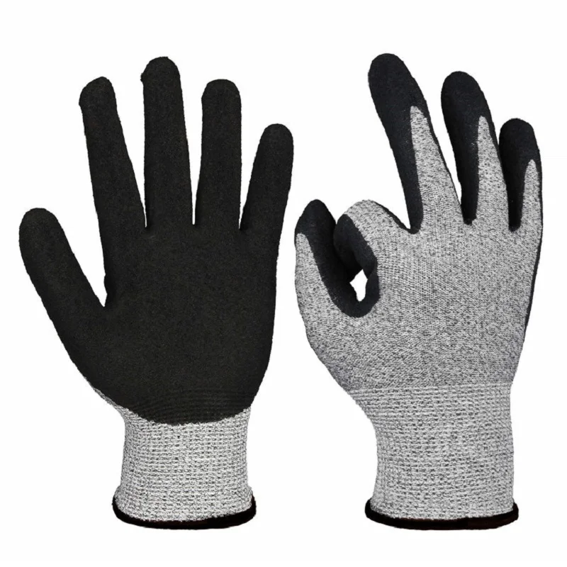 Cut Resistant Gloves, Superior Grip Coating Breathable Work Gloves, Ideal for Garden Auto Mechanic Multi-purpose.