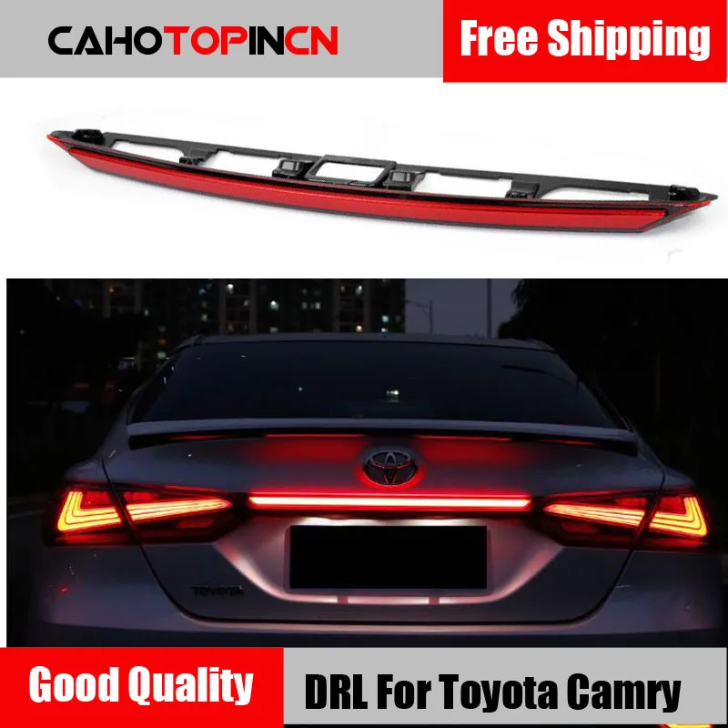 

1pcs Car bumper trunk taillight for Toyota Camry rear light Aurion 2018 2019 LED taillamp for camry tail light car accessories