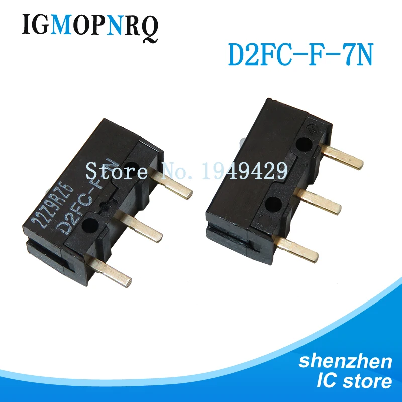 5PCS/LOT New Authentic Mouse Micro Switch D2FC-F-7N Mouse Button Fretting D2FC-E-7N D2FC