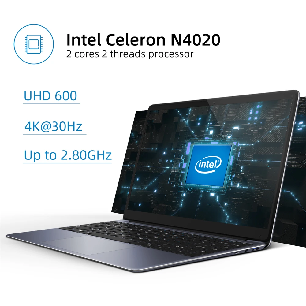 Imagem -03 - Chuwi Herobook Pro 141 1920x1080 Resolução Intel Celeron N4020 Dual Core Windows 10 os 8gb Ram 256gb Ssd Laptop com Mini hd