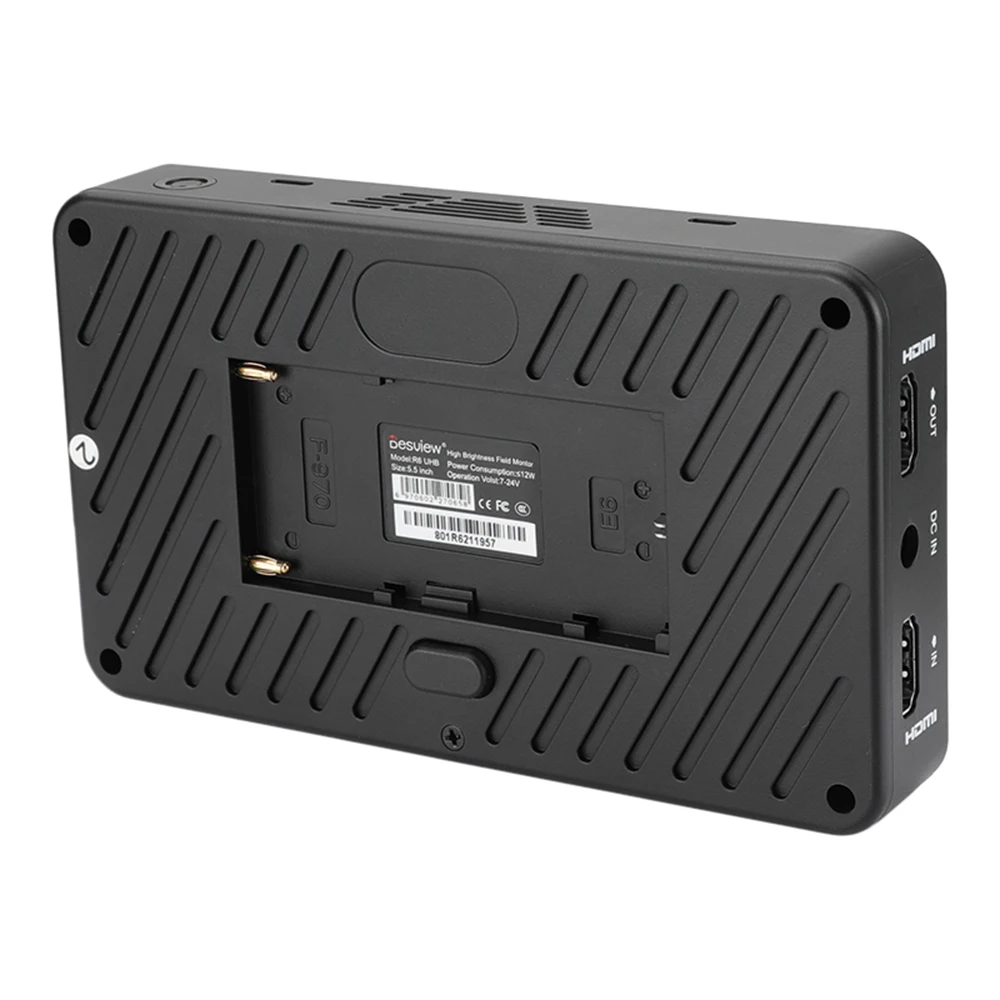 CAMVATE schwview R6 UHB 5.5 "Touchscreen Field Monitor 2800nits 4K HDMI con 3D LUT HDR Vectorscope a forma d'onda per fotocamera DSLR nuovo