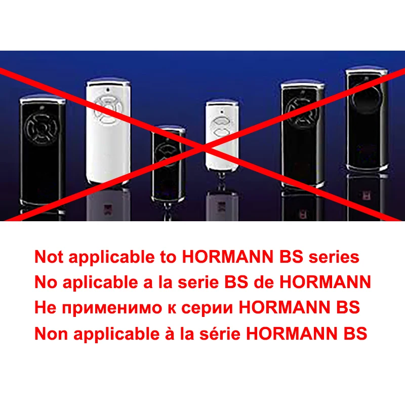 Telecomando HORMANN 4 canali frequenza diversa 40,685 mhz 433 mhz 868 mhz apriporta garage HORMANN 868 mhz comando clone