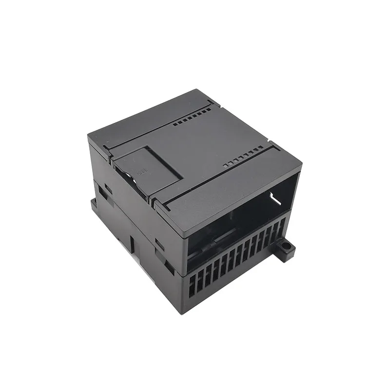 80x70x61m Custom Black Plastic Din Rail Enclosure Instrument Housing for Pcb Design Abs Plastic PLC Junction Box Cases