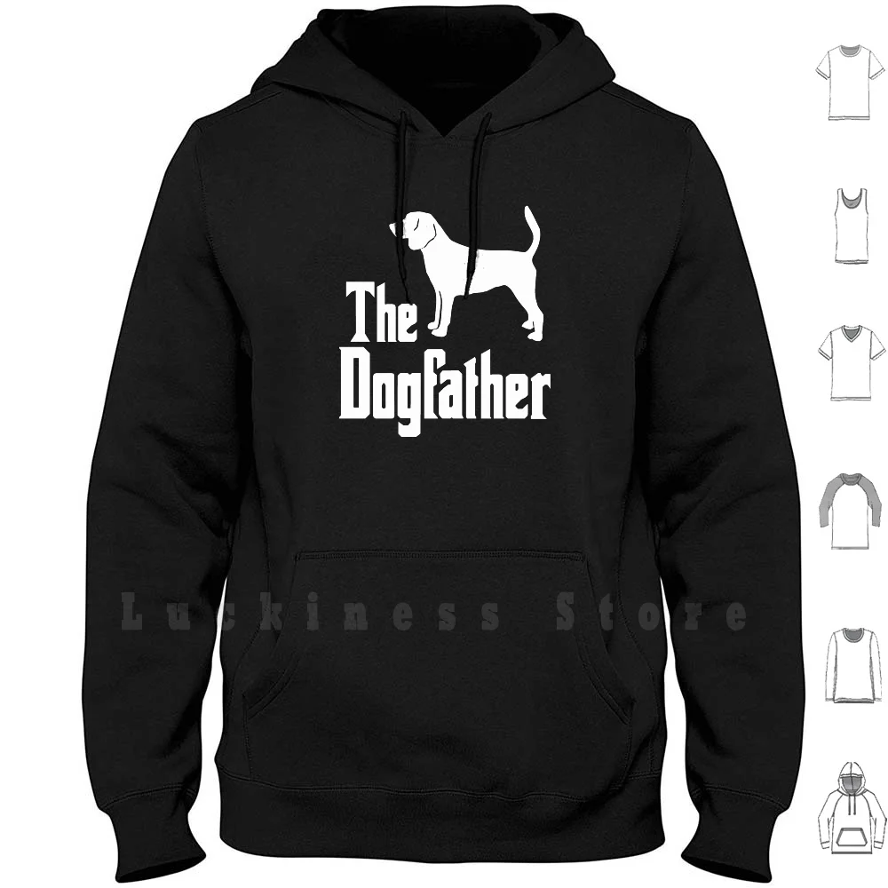 

Dogfather Beagle Dog Забавная идея подарка Толстовки с длинным рукавом Beagle Beagle Силуэт Beagle Puppy Dogfather Beagle